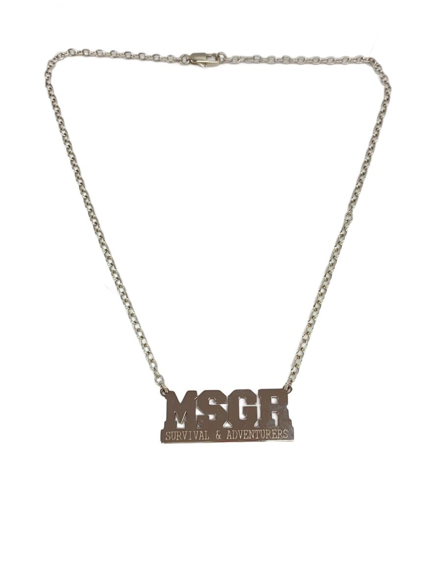 MSGR◆MSGR PLATE NECKLESS/ネックレス/SLV/トップ有/メンズ