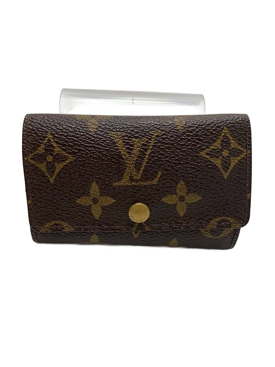 【中古】LOUIS VUITTON◆ミュルティクレ6_モノグラム/PVC/BRW/メンズ【服飾雑貨他】