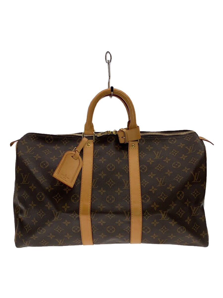 【中古】LOUIS VUITTON◆キーポル45_モノグラム・キャンバス_BRW/PVC/BRW/総柄/M41428【バッグ】