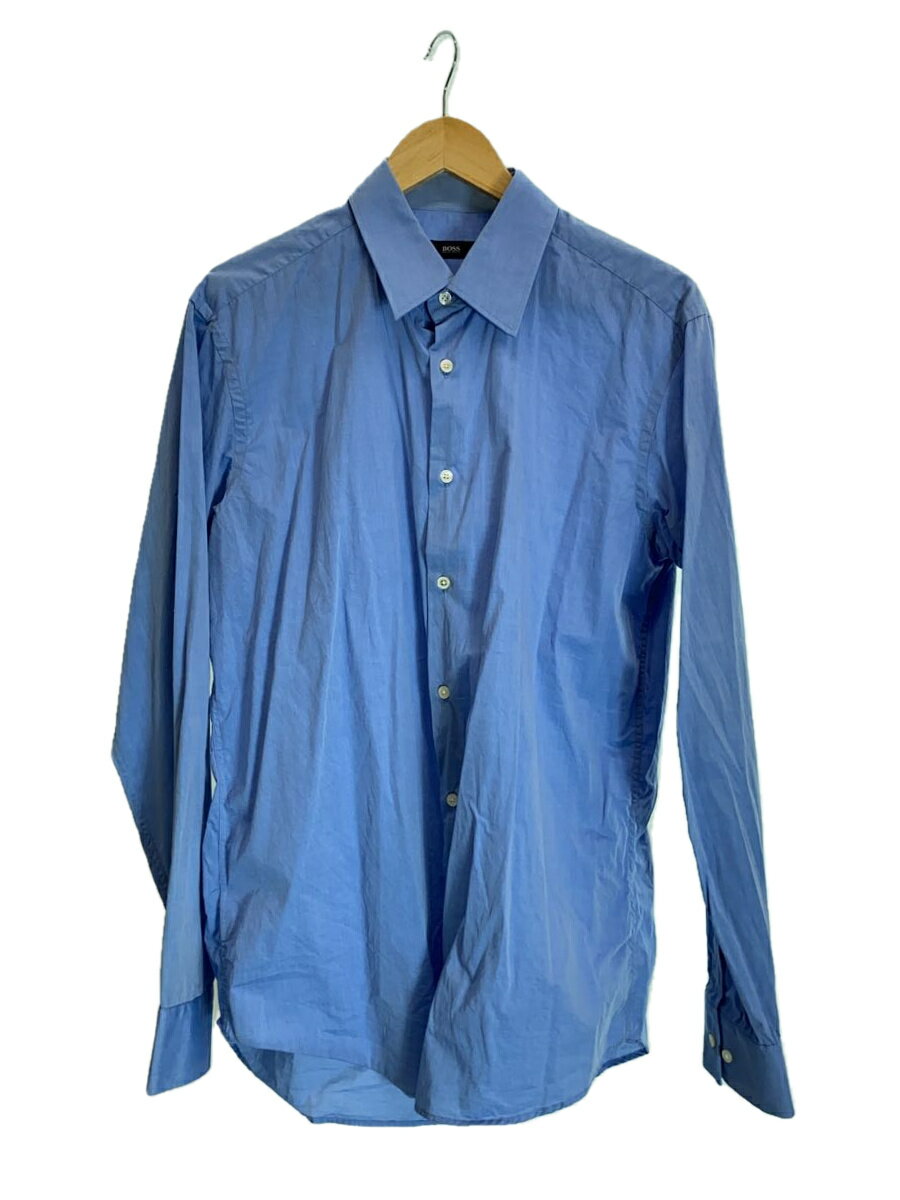 【中古】HUGO BOSS◆長袖シャツ/42/BLU/