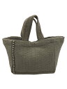 【中古】HUIT bouquet/ハンドバッグ/コットン/GRY/hit922-0151【バッグ】(4)