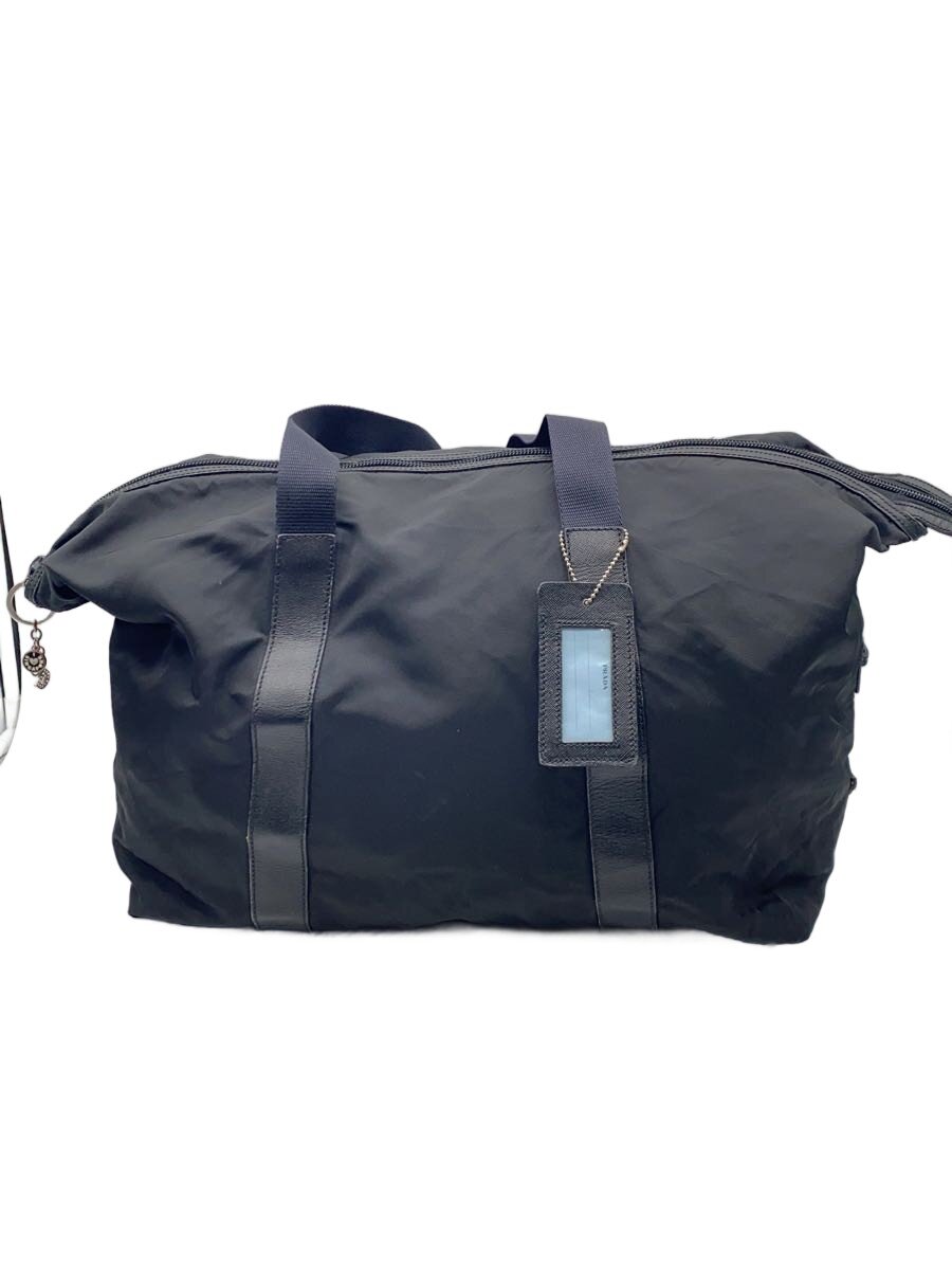 PRADA - 【中古】PRADA◆ボストンバッグ/ナイロン/BLK/無地【バッグ】