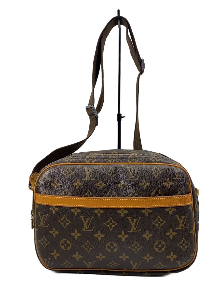 【中古】LOUIS VUITTON◆リポーターPM_モノグラム・キャンバス/PVC/BRW【バッグ】