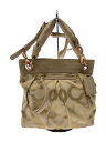 【中古】COACH◆COACH コーチ ショルダーバッグ/BEG/13420/オプアート【バッグ】