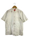 【中古】Supreme◆半袖シャツ/L/コットン/WHT/無地【メンズウェア】(4)