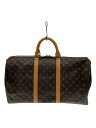 【中古】LOUIS VUITTON◆キーポル45_モノグラム・キャンバス_BRW/PVC/BRW/M41428/FL0052【バッグ】