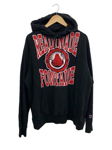 【中古】READYMADE◆パーカー/L/コットン/BLK/プリント/RE-CO-BK-00-00-195【メンズウェア】 【中古】READYMADE◆パーカー/L/コットン/BLK/プリント/RE-CO-BK-00-00-195【メンズウェア】