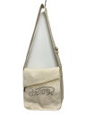 【中古】ciatre◆ショルダーバッグ/キャンバス/WHT【バッグ】