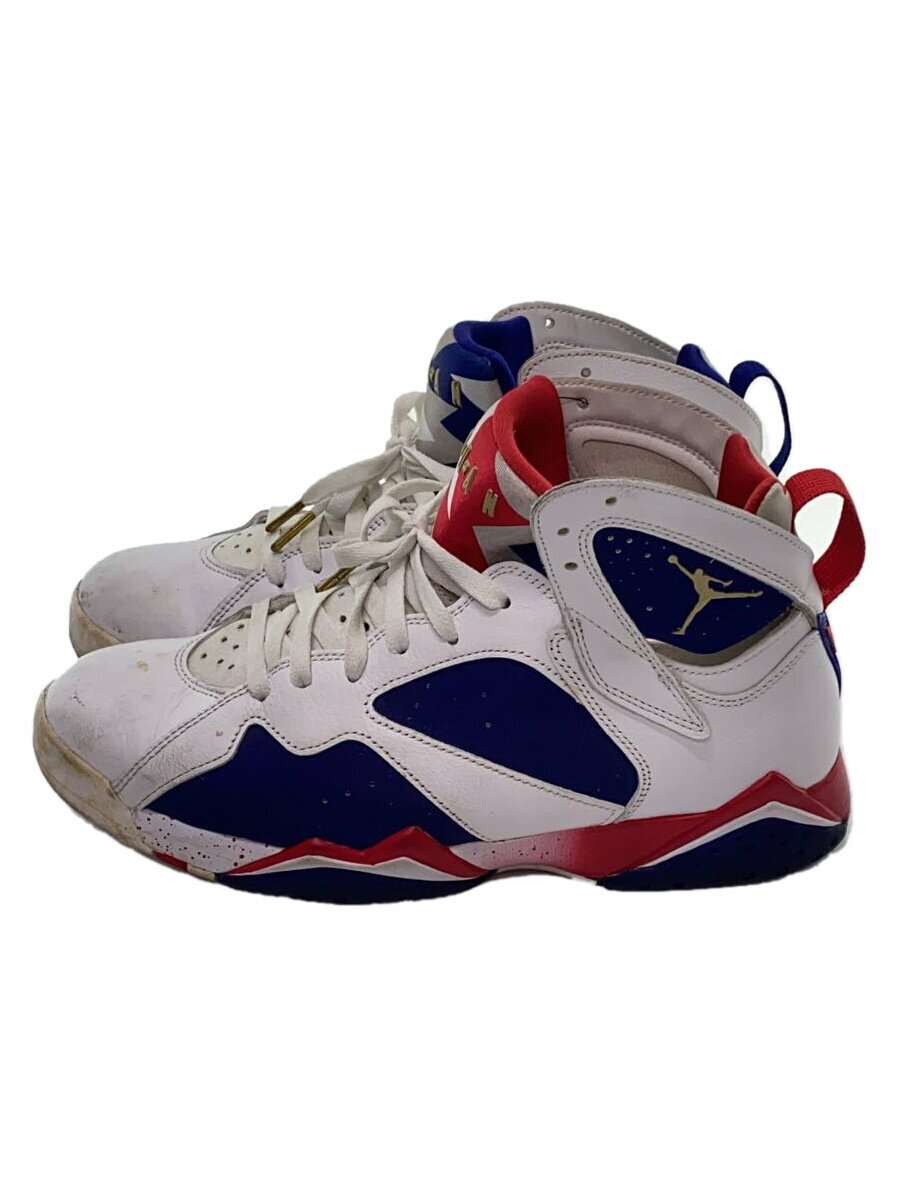 【中古】NIKE◆AIR JORDAN 7 RETRO/エアジョーダンレトロ/ホワイト/304775-123/28.5cm/WHT【シューズ】
