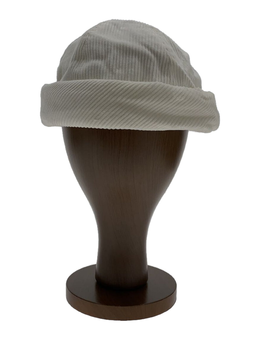 【中古】GRILLO/Corduroy Roll Cap/ロールキャップ/M/コーデュロイ/ホワイト/メンズ【服飾雑貨他】