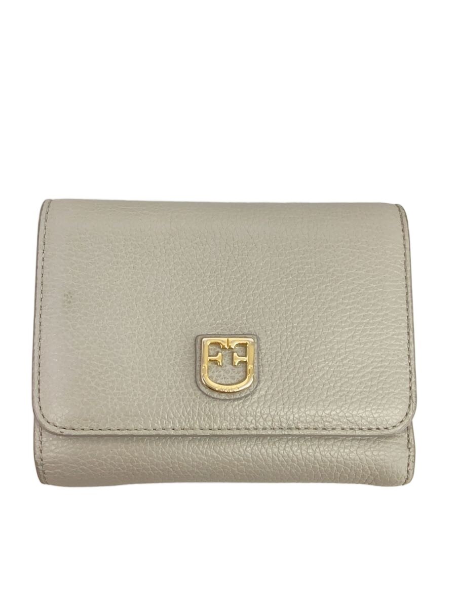 【中古】FURLA◆2つ折り財布/レザー/G