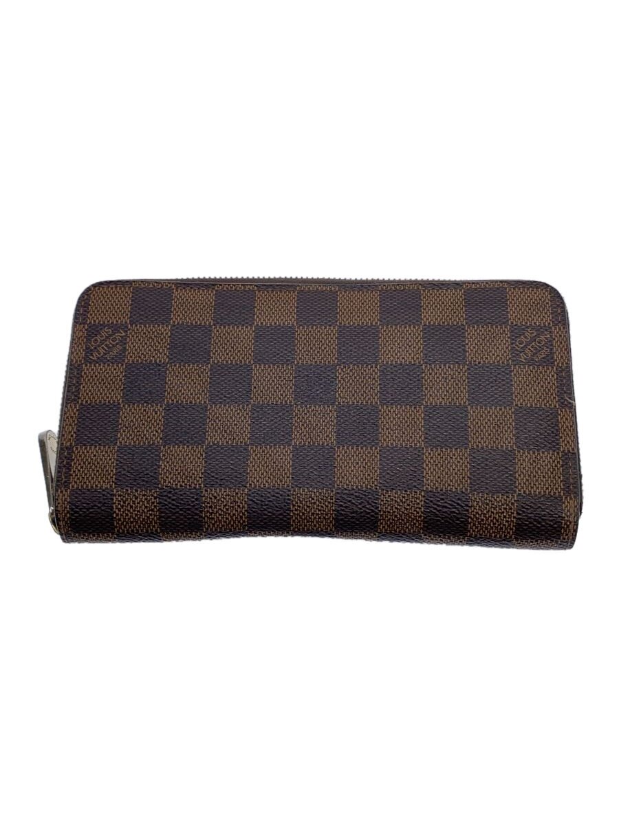 乐天商城 - 【中古】LOUIS VUITTON◆1)ジッピー・ウォレット_ダミエ・エベヌ_BRW/PVC/BRW/メンズ【服飾雑貨他】