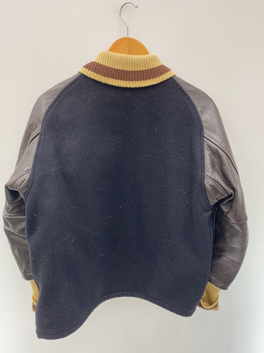 【中古】SKOOKUM◆スタジャン/38/レザー/BLK【メンズウェア】