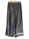 【中古】adidas◆Wide Leg Pants/XL/ナイロン/GRY/IC5442【レディースウェア】