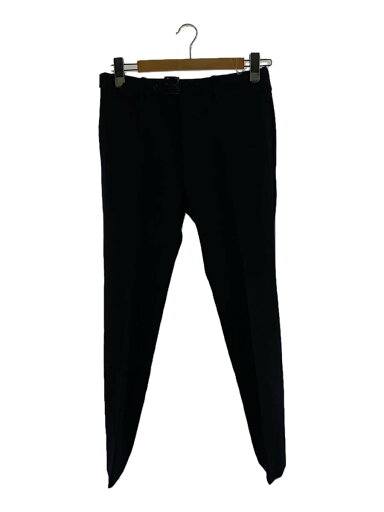 【中古】BALENCIAGA◆08AW/ベルテッド/スラックスパンツ/44/ウール/NVY【メンズウェア】 【中古】BALENCIAGA◆08AW/ベルテッド/スラックスパンツ/44/ウール/NVY【メンズウェア】
