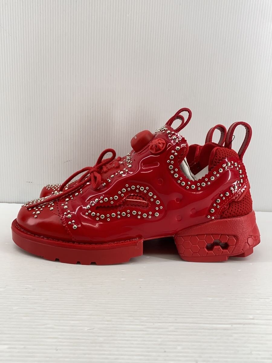 【中古】noir kei ninomiya◆ローカットスニーカー/23.5cm/RED/ポンプフューリー/スタッズ【シューズ】