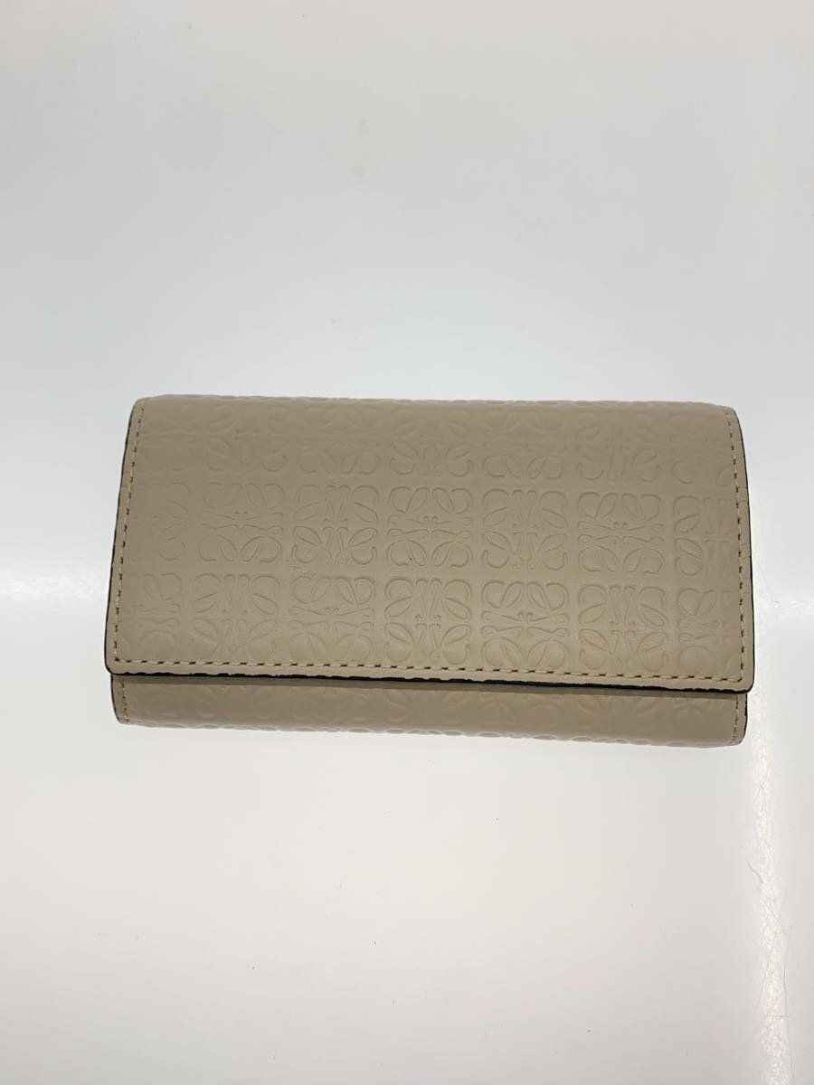【中古】LOEWE◆キーケース/--/CRM/総柄/レディース/内側くすみ有/アナグラム【服飾雑貨他】