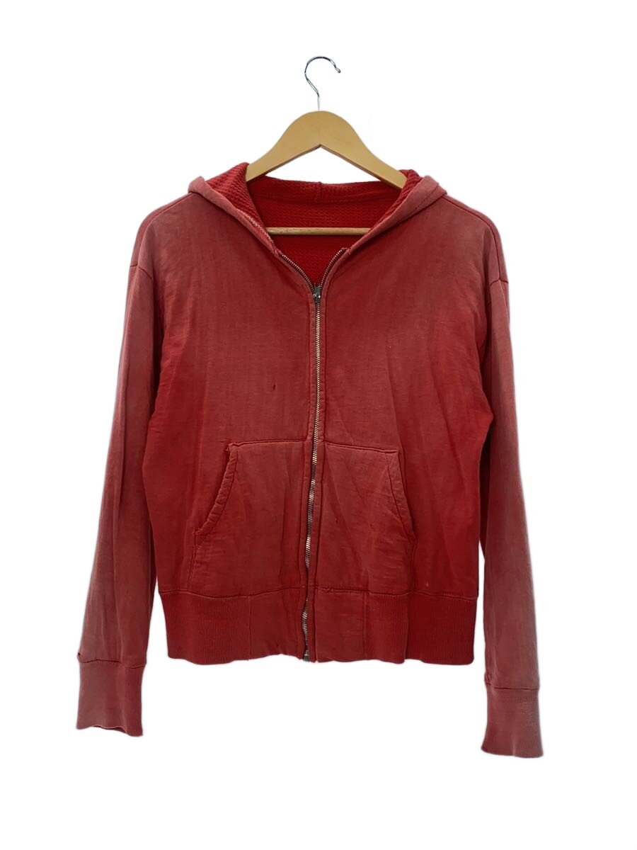 Rakuten - 【中古】ジップパーカー/--/コットン/RED/無地【メンズウェア】