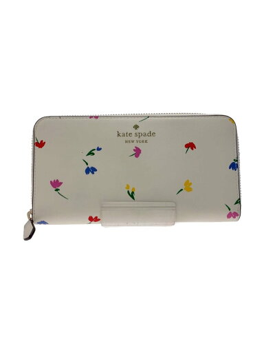 【中古】kate spade new york◆長財布/--/WHT/花柄/レディース/KB542【服飾雑貨他】 【中古】kate spade new york◆長財布/--/WHT/花柄/レディース/KB542【服飾雑貨他】