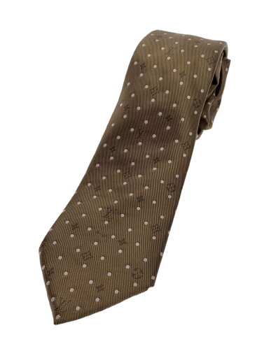 【中古】LOUIS VUITTON◆ネクタイ/シルク//ブラウンメンズ/ドット/モノグラム【服飾雑貨他】 【中古】LOUIS VUITTON◆ネクタイ/シルク//ブラウンメンズ/ドット/モノグラム【服飾雑貨他】