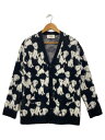【中古】CELINE◆カーディガン(厚手)/XS/コットン/BLK/総柄/2A51W531Q【メンズウェア】(4)
