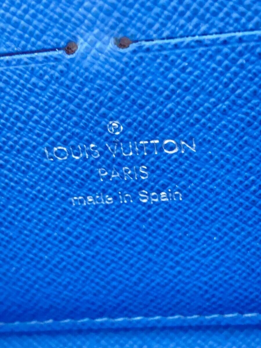 【中古】LOUIS VUITTON◆ポルト・フォイユ・クレマンス_エピ_BLU/牛革/BLU/レディース【服飾雑貨他】
