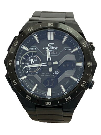 【中古】CASIO◆クォーツ腕時計/デジアナ/ステンレス/GRY/BLK/SS/ECB-2200【服飾雑貨他】 【中古】CASIO◆クォーツ腕時計/デジアナ/ステンレス/GRY/BLK/SS/ECB-2200【服飾雑貨他】