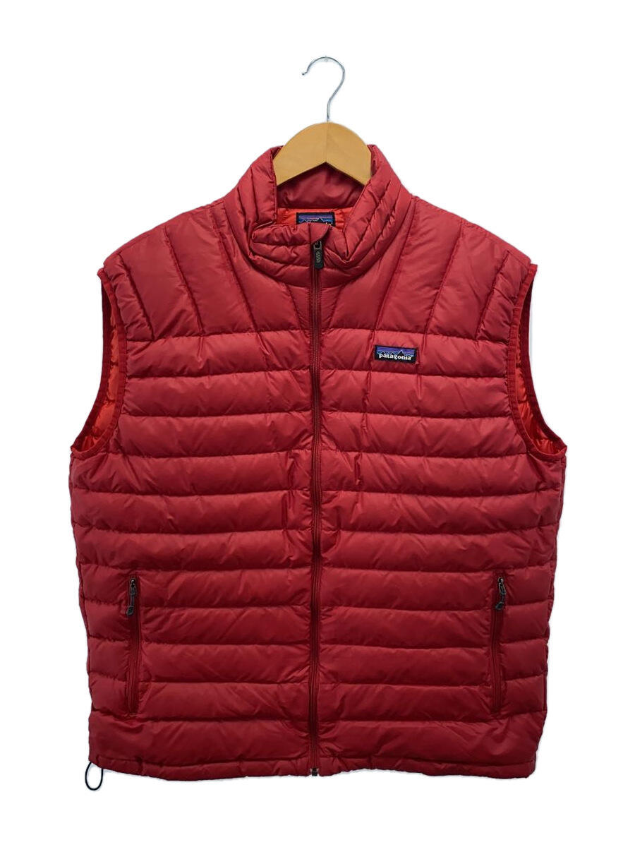 【中古】patagonia◆ダウンセーターベスト/L/レッド/84621FA11【メンズウェア】