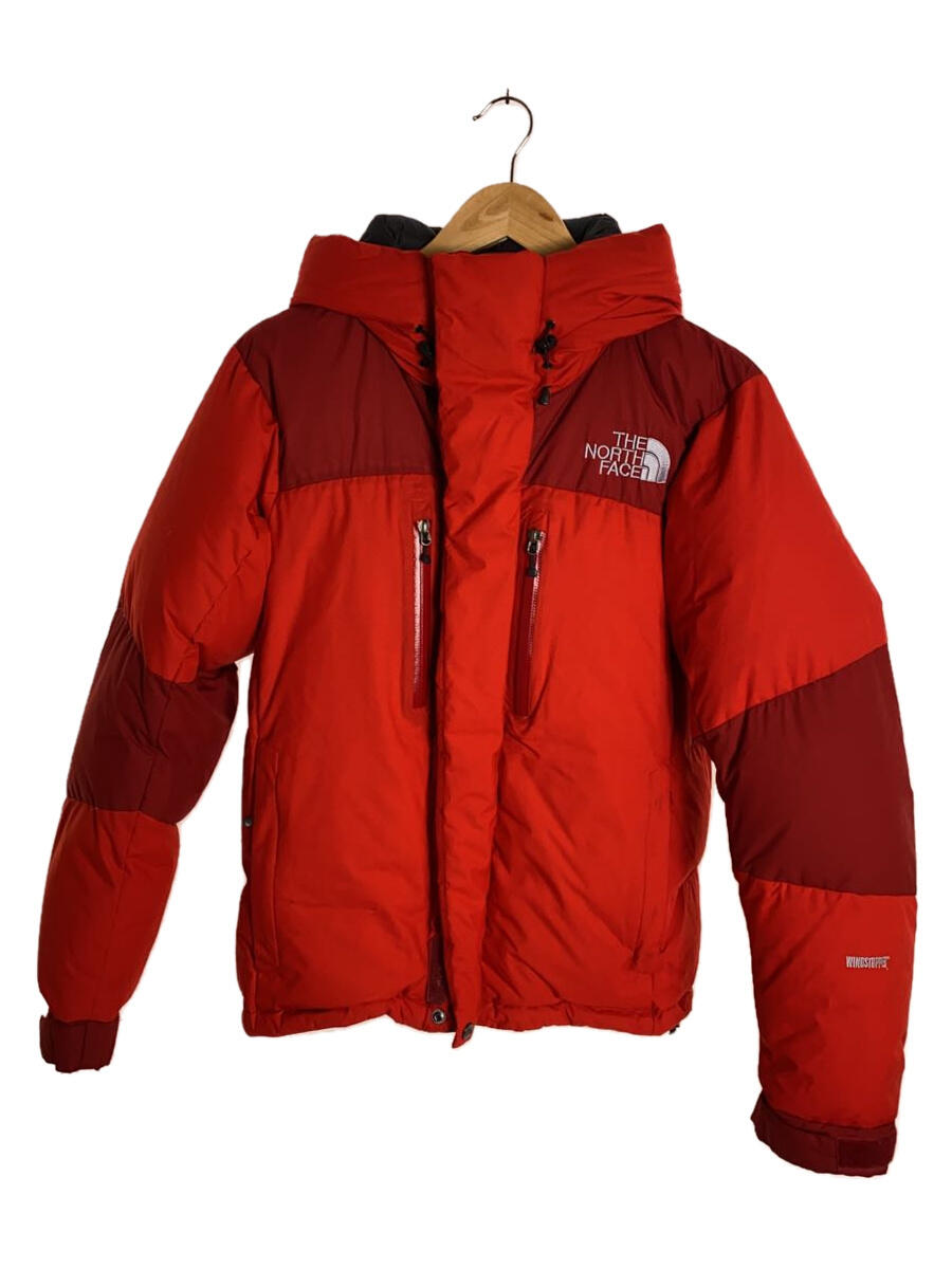【中古】THE NORTH FACE◆BALTRO LIGHT JACKET_バルトロライトジャケット/S/ポリエステル/RED【メンズウェア】