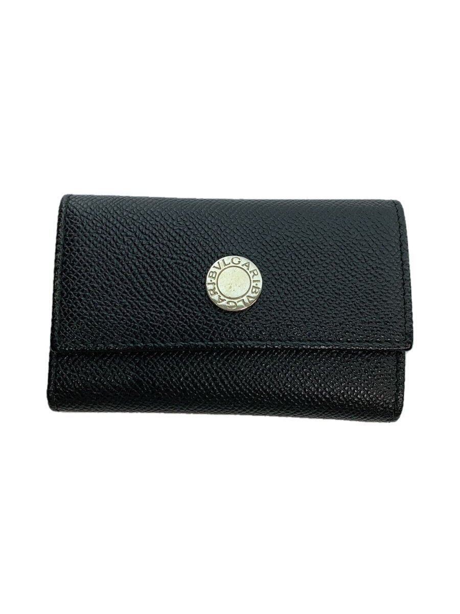 【中古】BVLGARI◆キーケース/--/BLK/無地/メンズ/GS・C14・20234【服飾雑貨他】