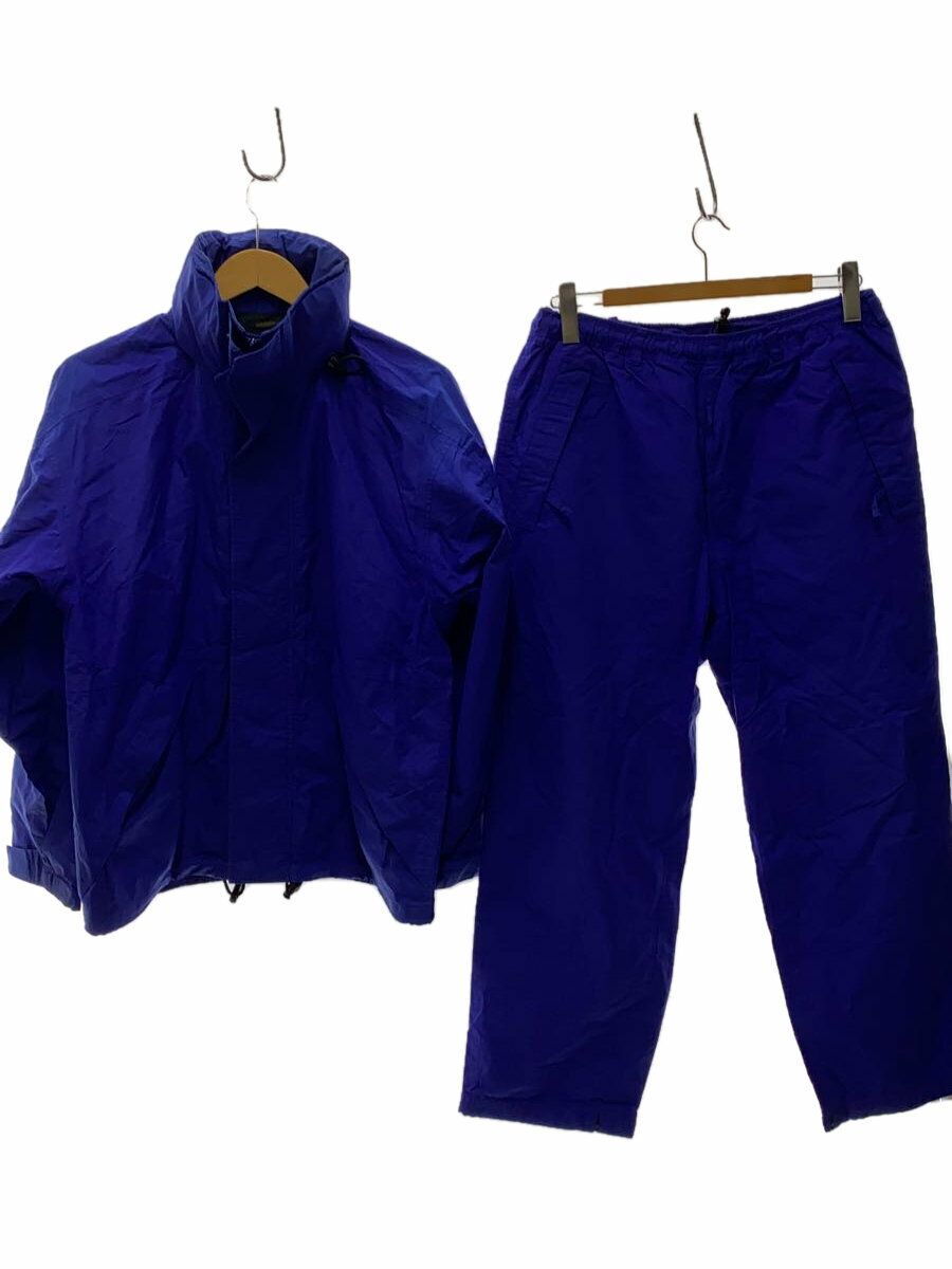 【中古】LANDS END◆セットアップ/S/ナイロン/ブルー【メンズウェア】