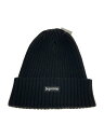 【中古】Supreme◆ニットキャップ/FREE/コットン/BLK/メンズ【服飾雑貨他】