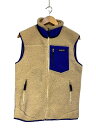 【中古】patagonia◆クラシック・レトロX・ベスト_ベージュ/S/ポリエステル/BEG/無地【メンズウェア】