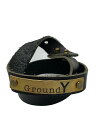 【中古】Ground Y◆ブレスレット/レザー/BLK/メンズ【服飾雑貨他】