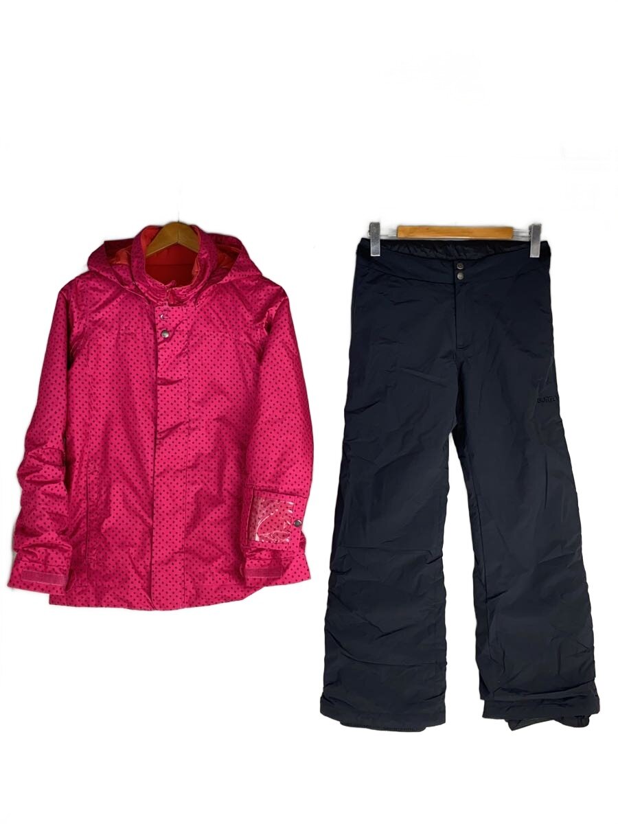 【中古】BURTON◆スキーウェアー/セットアップ/XL/ピンク/ブラック/10325 BD 801981【スポーツ】