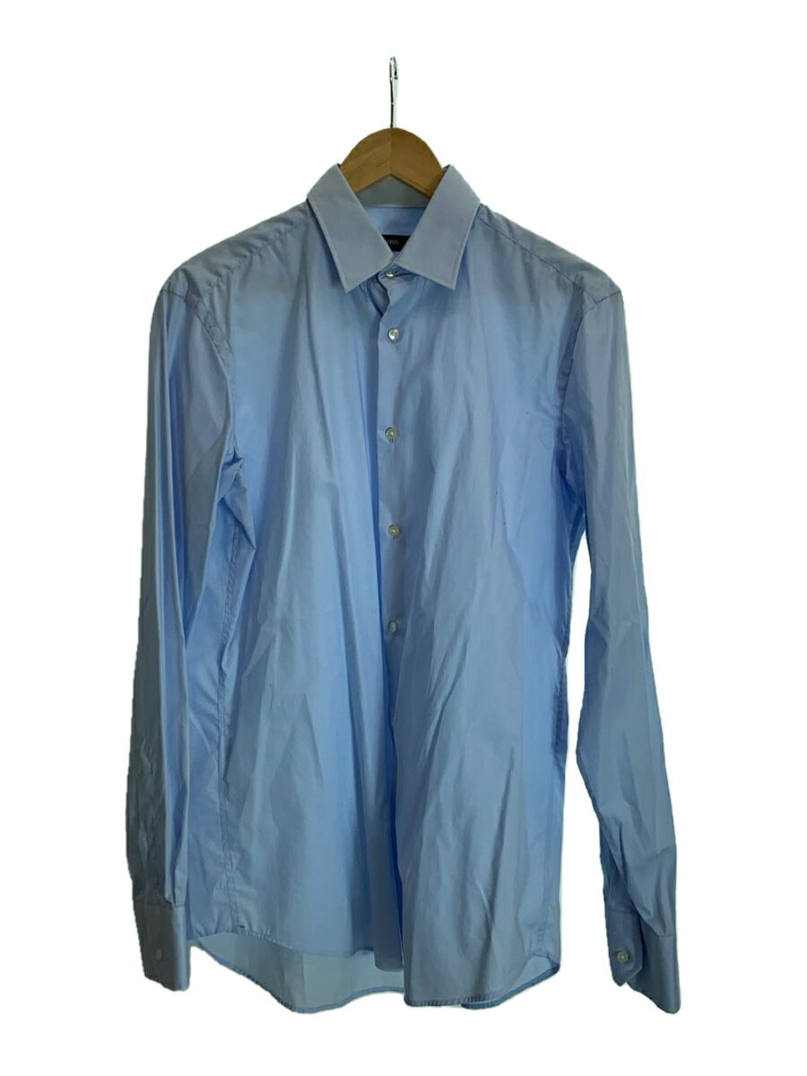 【中古】HUGO BOSS◆長袖シャツ/39/BLU/