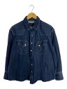 【中古】WRANGLER◆×nano universe/別注 27MW/長袖シャツ/S/コットン/IDG/WM1828【メンズウェア】