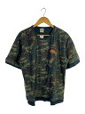 【中古】STUSSY◆Tシャツ/L/コットン/GRN/カモフラ/90s/白タグ/USA製【メンズウェア】
