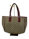 【中古】GUCCI◆トートバッグ/キャンバス/BRW/無地/113017【バッグ】