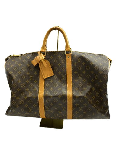 【中古】LOUIS VUITTON◆キーポル・バンドリエール50/モノグラム・キャンバス_BRW/PVC/BRW/M41416【バッグ】 【中古】LOUIS VUITTON◆キーポル・バンドリエール50/モノグラム・キャンバス_BRW/PVC/BRW/M41416【バッグ】