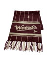 【中古】WEIRDO◆マフラー/--/BRW/ストライプ/メンズ【服飾雑貨他】
