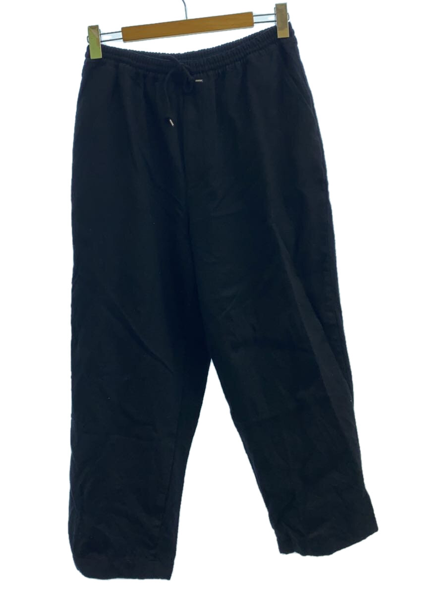 【中古】COMME des GARCONS HOMME◆ストレートパンツ/S/ウール/BLK/HN-P019【メンズウェア】