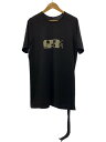 【中古】RICK OWENS DRKSHDW◆LEVEL_Tシャツ/XL/コットン/BLK/プリント/DU01B7250-RNEP4【メンズウェア】(4)