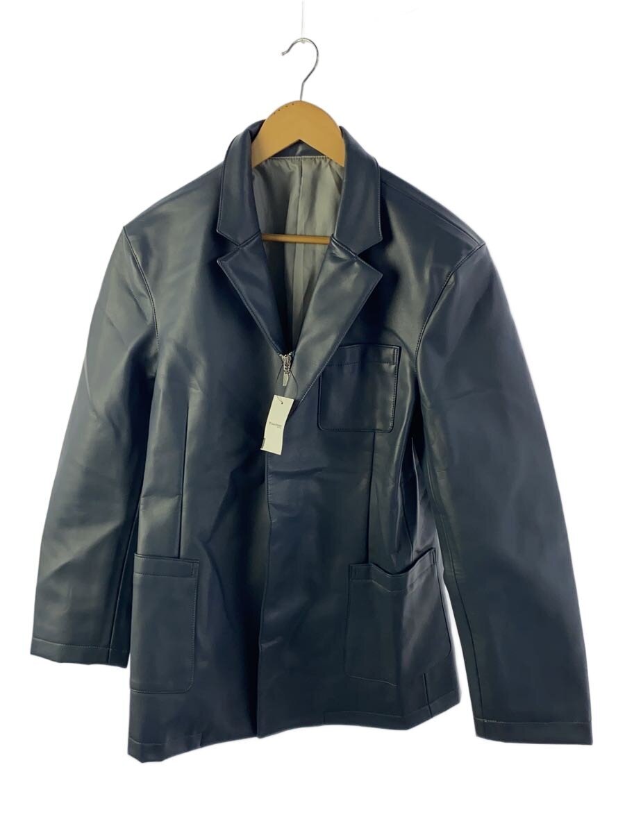 【中古】Avalon◆シングルライダースジャケット/2/ウール/NVY/無地/A-19AW-ZMJ【メンズウェア】