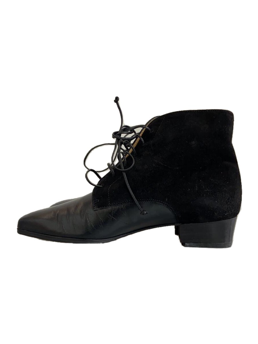 【中古】Salvatore Ferragamo◆レースアップブーツ/UK6/BLK【シューズ】