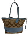 【中古】COACH◆バッグ/--/BEG/総柄/F13548【バッグ】