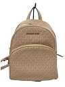 【中古】MICHAEL KORS◆リュック/レザー/PNK/モノグラム/35FBGAYB2B【バッグ】(4)