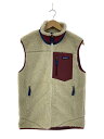 【中古】patagonia◆フリースベスト/M/ポリエステル/BRD/無地/STY23048FA22【メンズウェア】