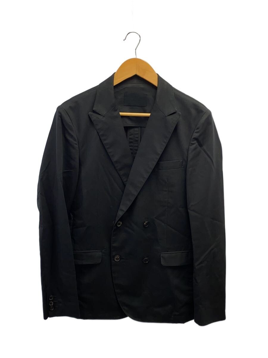 JUN HASHIMOTO◆テーラードジャケット/4/コットン/BLK/JKT03 BRT01/PIGMENT AIRDOT//