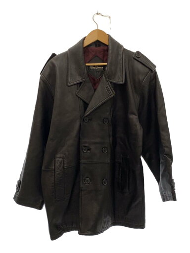 【中古】WIND ARMOR◆レザージャケット・ブルゾン/L/羊革/BLK/無地【メンズウェア】 【中古】WIND ARMOR◆レザージャケット・ブルゾン/L/羊革/BLK/無地【メンズウェア】